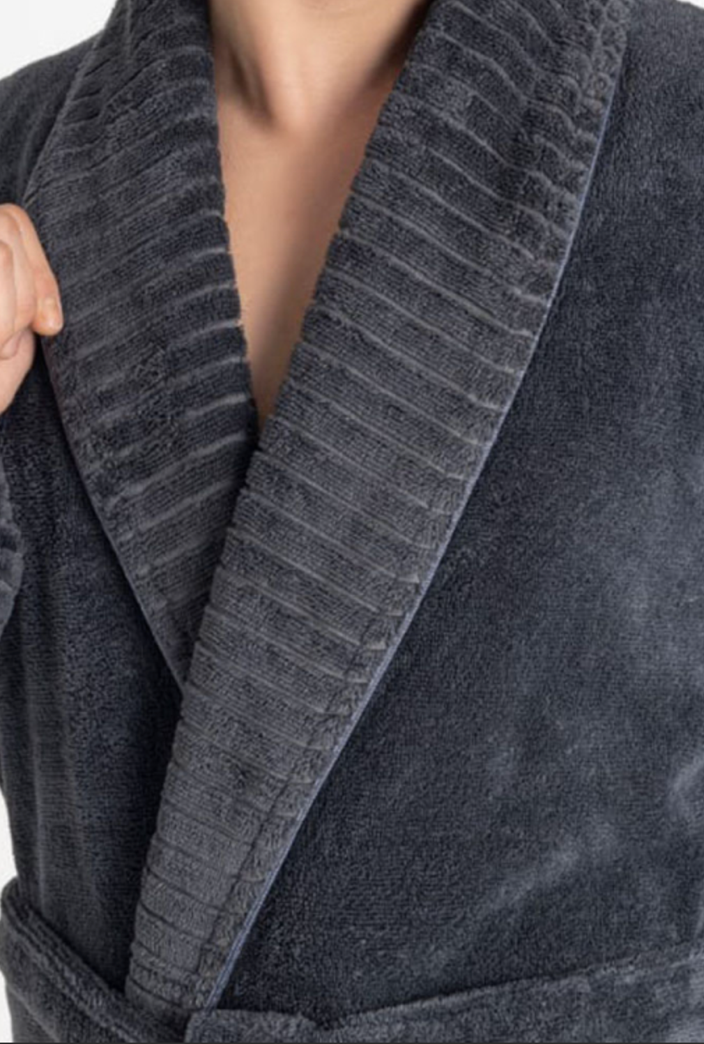 Luxuriöser Herren Frottee-Bademantel mit Gürtel – Baumwolle & Bambus