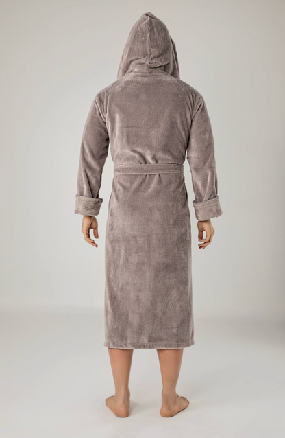 Luxuriöser Herren Frottee-Bademantel mit Kapuze – Baumwolle & Bambus
