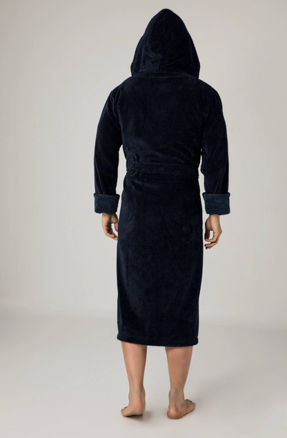 Luxuriöser Herren Frottee-Bademantel mit Kapuze – Baumwolle & Bambus