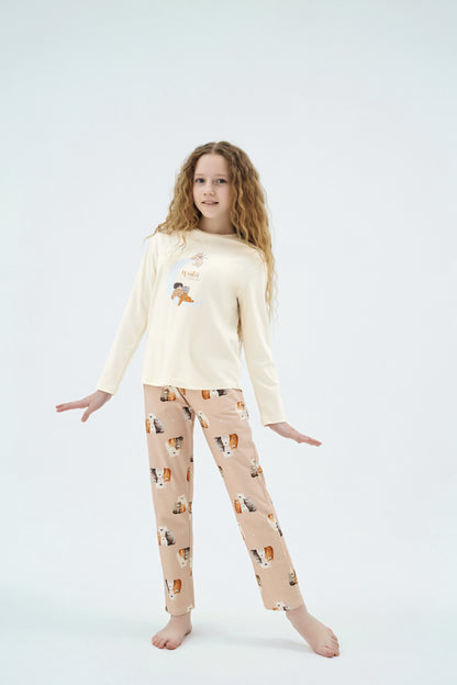 Kinder Pyjama Wintermotiv | Geschenkverpackung 🎁 | Weihnachts Pyjama Mädchen