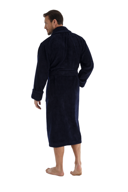 Luxuriöser Herren Frottee-Bademantel mit Gürtel – Baumwolle & Bambus